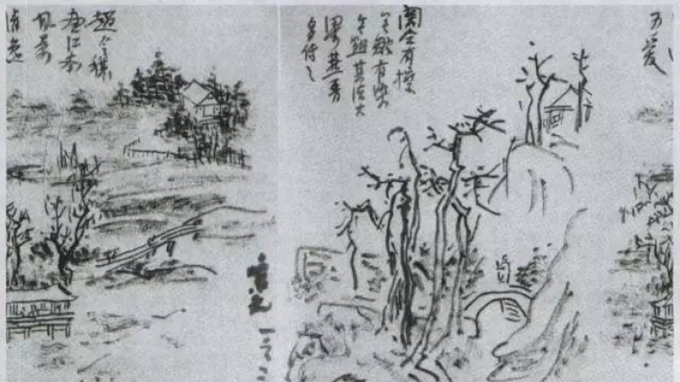 一幅画中仅有点与线？！黄宾虹存世勾古画稿揭示小窍门