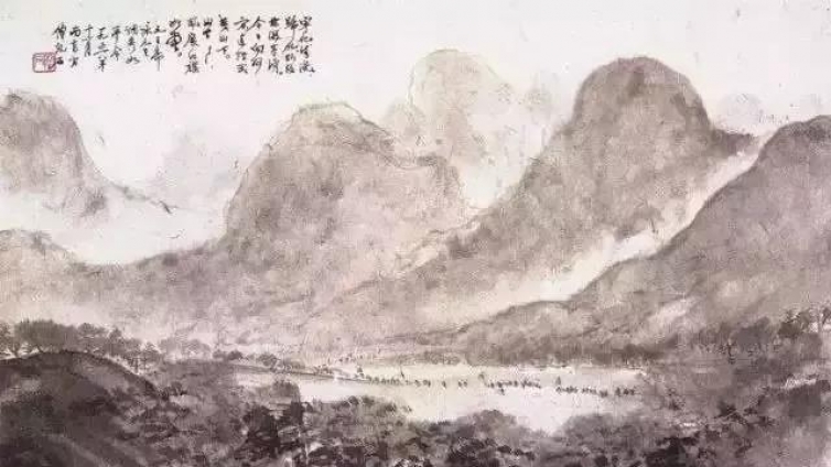 毛主席的词与傅抱石的画