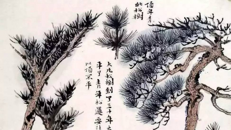 技法｜陆俨少高清课徒稿，学者必备 