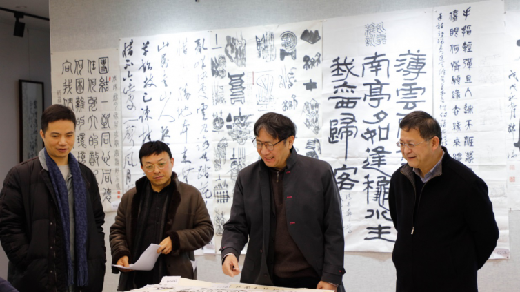 行为世范——书法公益“蒲公英计划”师生第一届年展作品评选活动在上湖书院举行